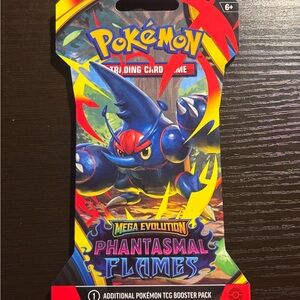Pokemon TCG: Mega Evolution Phantasmal Flames Sleeved Booster Pack - 10 Cards